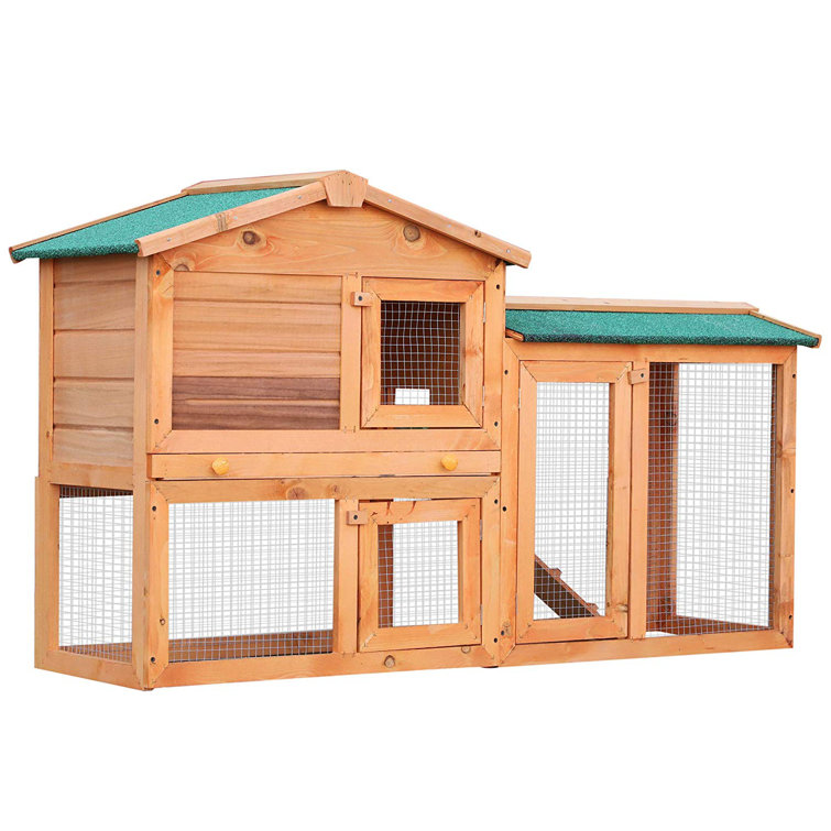 Archie & Oscar Britton Weather Resistant Small Animal Hutch with Ramp